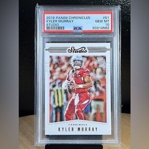 2019 Panini Chronicles Studio Kyler Murray Rookie card PSA 10